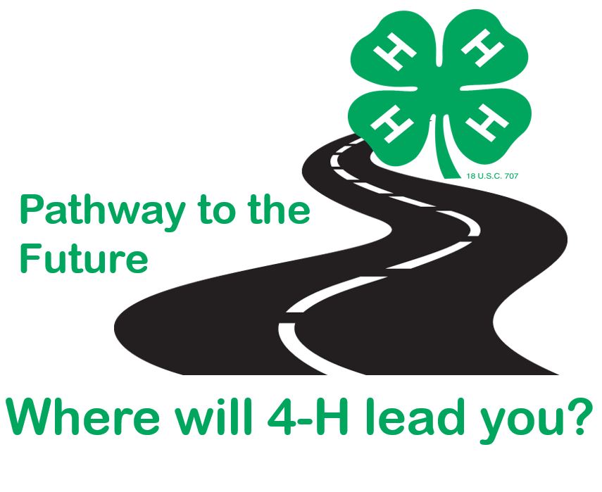 4-H logo going down a road